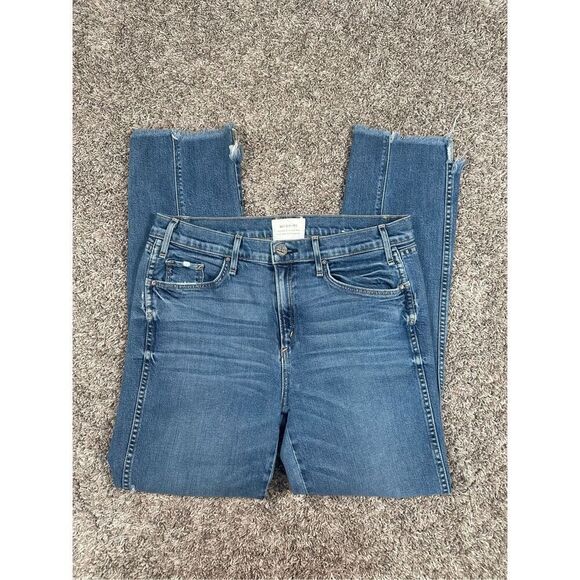 McGuire Denim Lido High Rise Step Hem Jeans Women’s 30 Slim Straight Denim - Picture 2 of 13